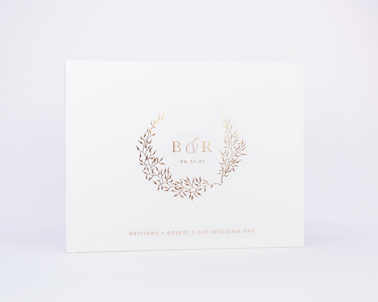 Real Foil Wedding Guest Book #182 by Starboard Press