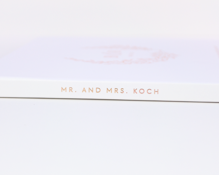 Real Foil Wedding Guest Book #182 by Starboard Press