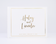 Real Foil Wedding Guest Book #188 by Starboard Press