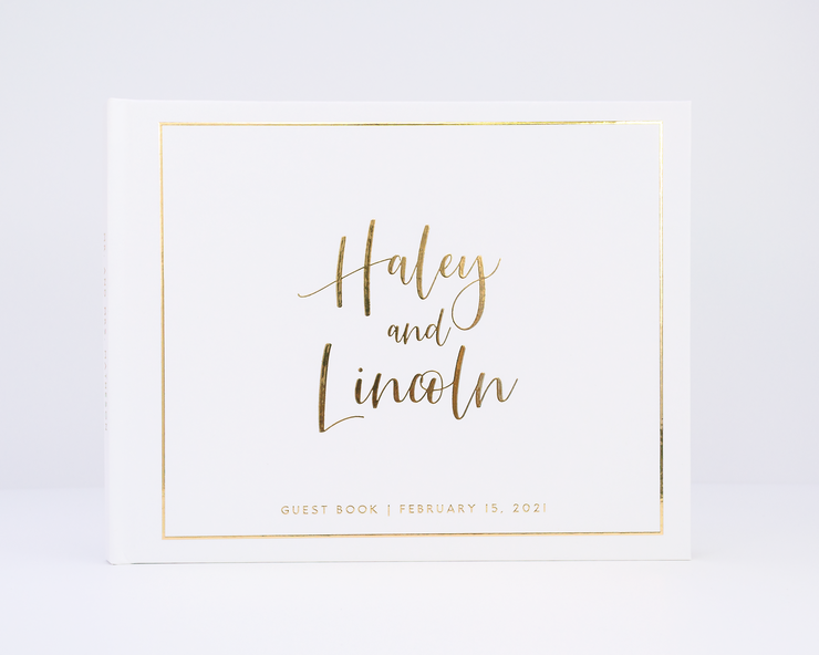 Real Foil Wedding Guest Book #188 by Starboard Press