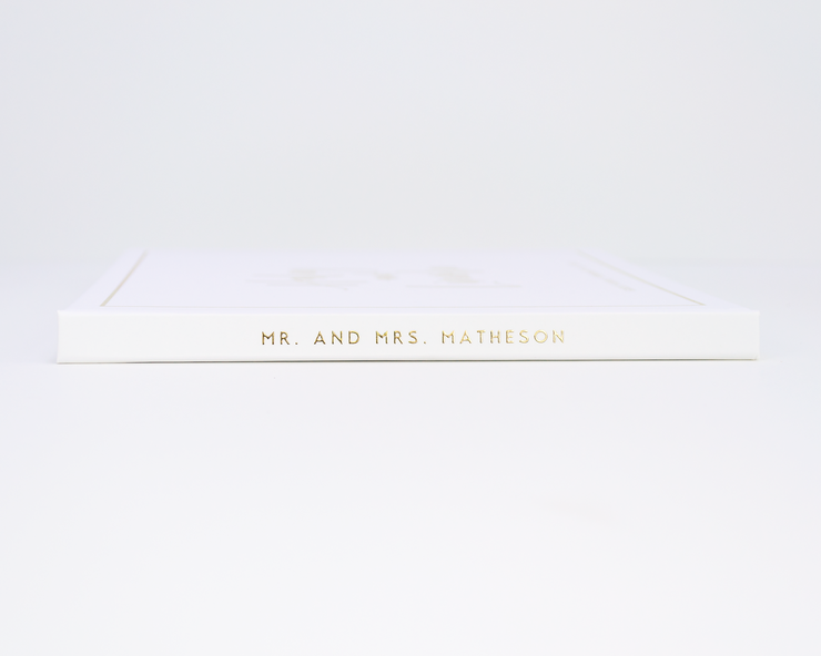Real Foil Wedding Guest Book #188 by Starboard Press