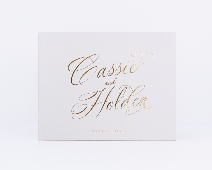 Real Foil Wedding Guest Book #189 by Starboard Press