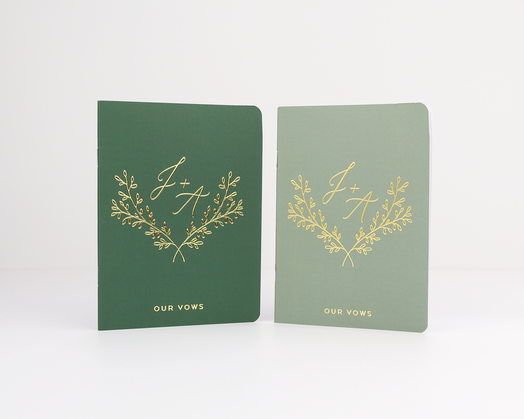 Wedding Vow Books, Custom Vow Booklets #019 by Starboard Press