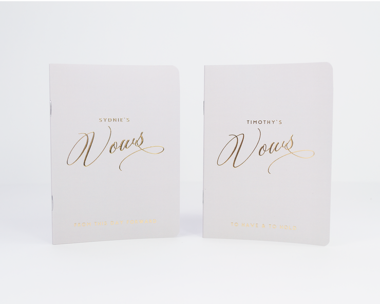 Wedding Vow Books, Custom Vow Booklets #021 by Starboard Press