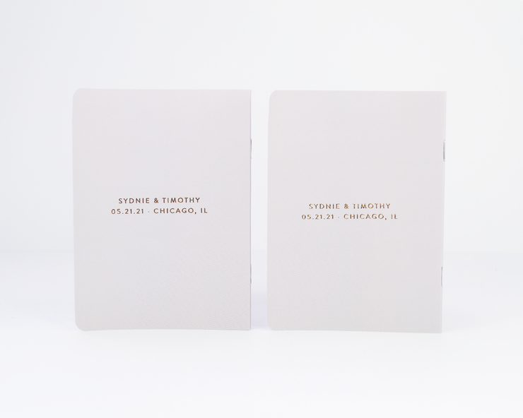 Wedding Vow Books, Custom Vow Booklets #021 by Starboard Press