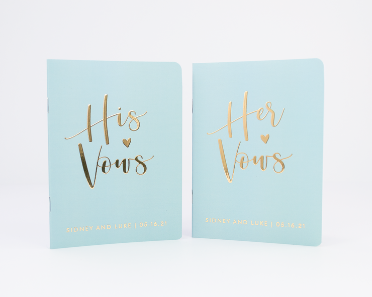 Wedding Vow Books, Custom Vow Booklets #022 by Starboard Press