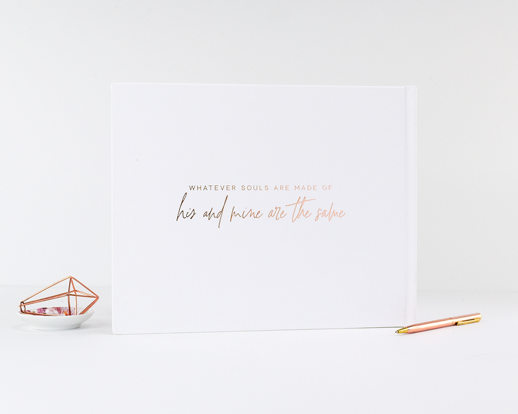 Real Foil Wedding Guest Book #083 by Starboard Press