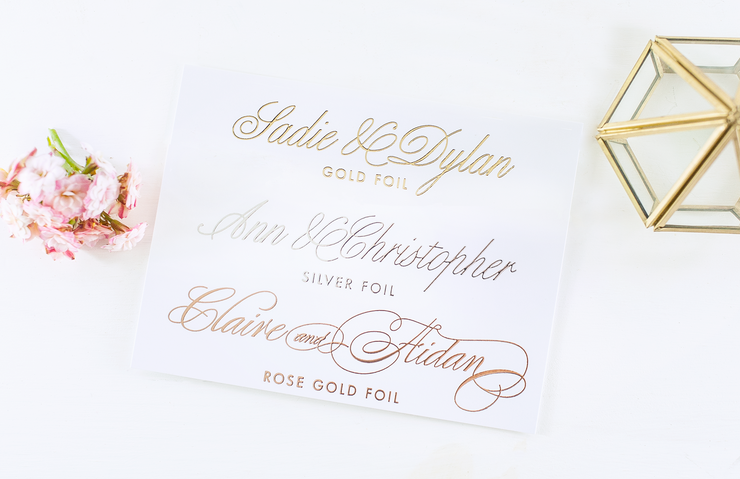 Real Foil Wedding Guest Book #187 by Starboard Press