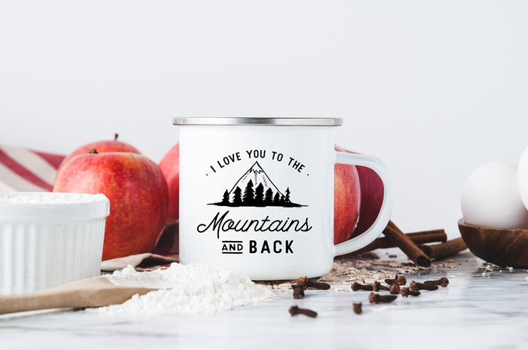 I Love You to the Mountains and Back Personalized Camp Mug #001 by Starboard Press - Starboard Press