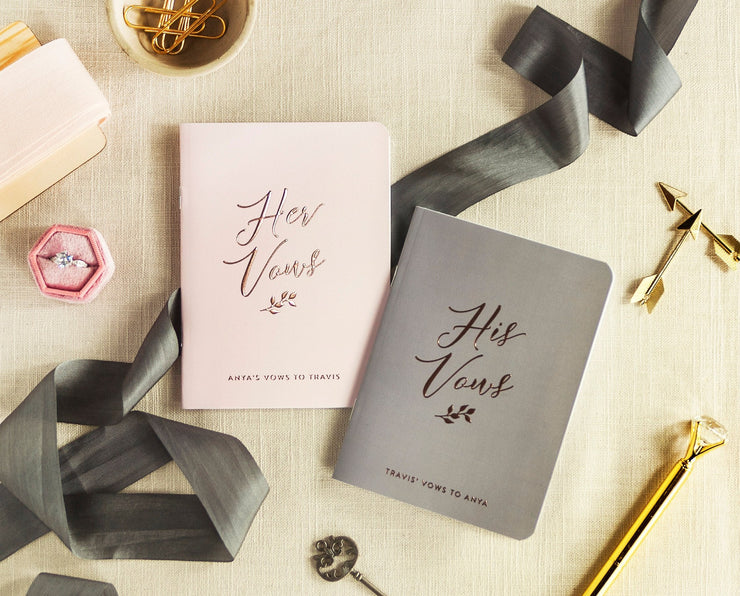 Wedding Vow Books, Custom Vow Booklets #017 by Starboard Press
