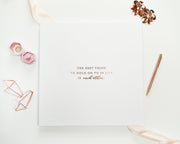 Real Foil Wedding Guest Book #144 by Starboard Press
