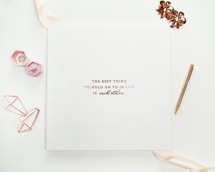 Real Foil Wedding Guest Book #144 by Starboard Press