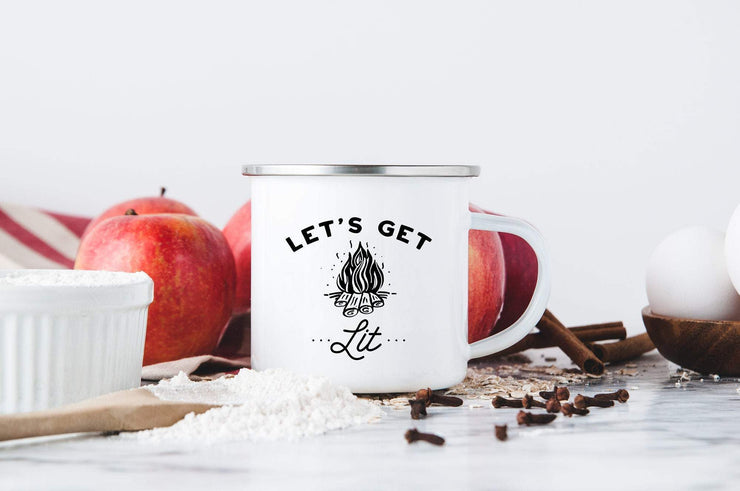 Let's Get Lit Camp Mug #003 by Starboard Press - Starboard Press