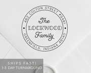 Return Address Stamp, Custom Rubber Stamp #051 by Starboard Press