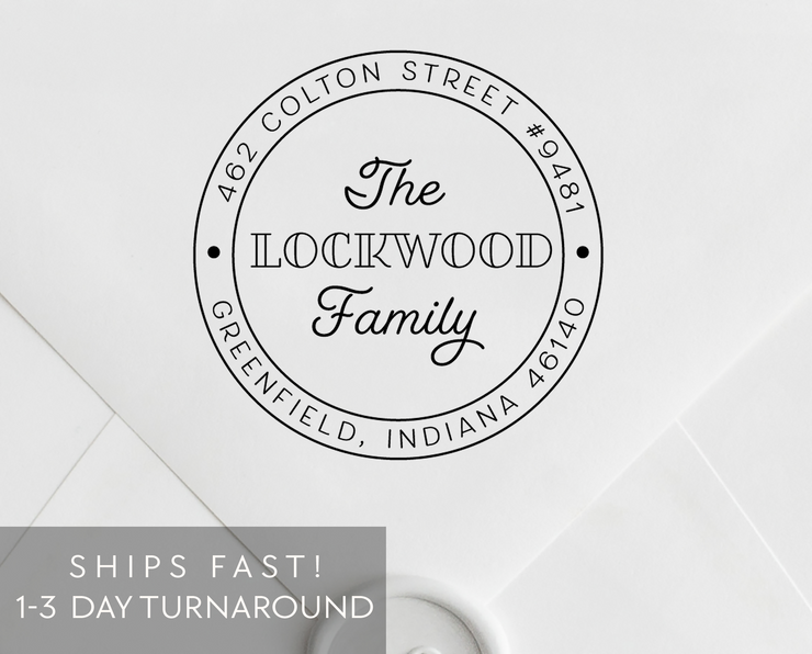 Return Address Stamp, Custom Rubber Stamp #051 by Starboard Press