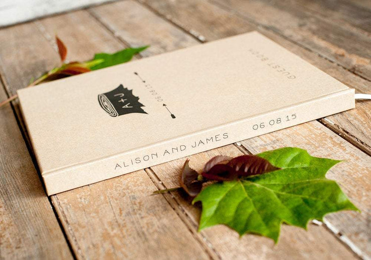 Portrait Wedding Guest Book #017   by Starboard Press