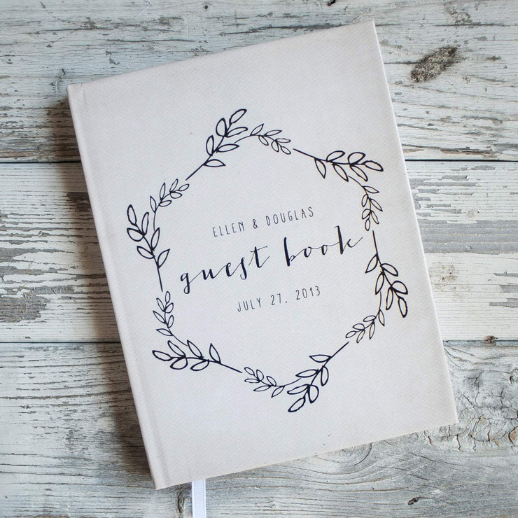 Portrait Wedding Guest Book #024   by Starboard Press