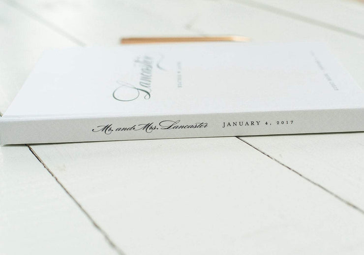 Portrait Wedding Guest Book #030   by Starboard Press