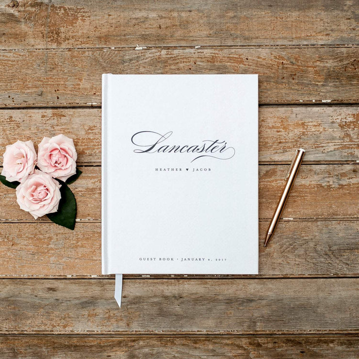 Portrait Wedding Guest Book #030   by Starboard Press