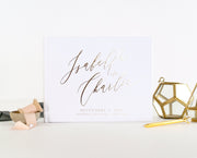 Real Foil Wedding Guest Book #001 by Starboard Press