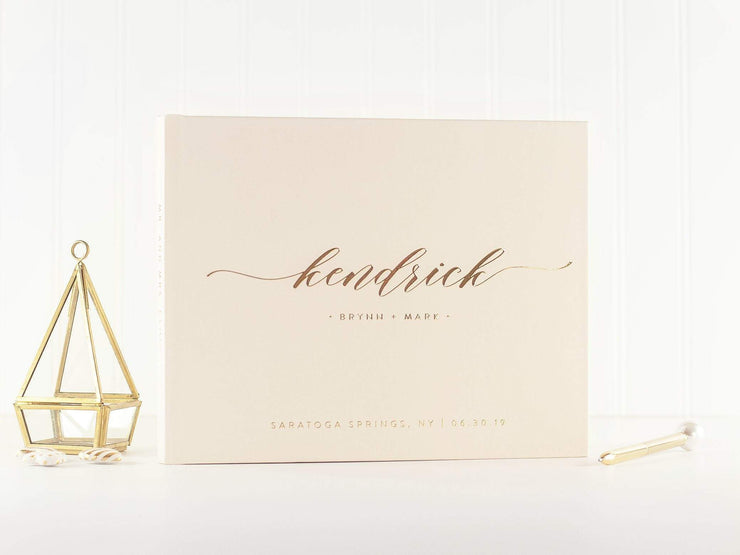 Real Foil Wedding Guest Book #004 by Starboard Press