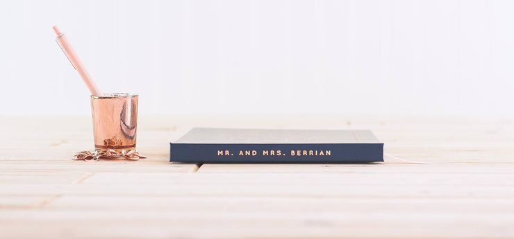 Real Foil Wedding Guest Book #006 by Starboard Press