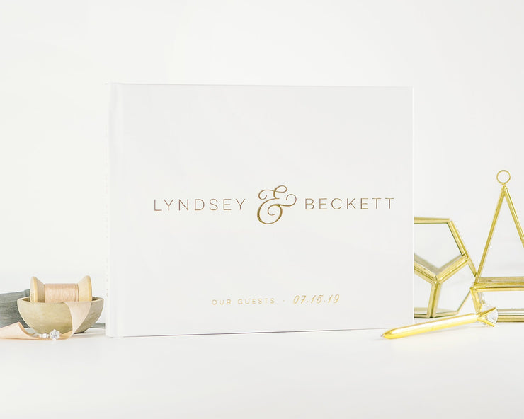 Real Foil Wedding Guest Book #007 by Starboard Press