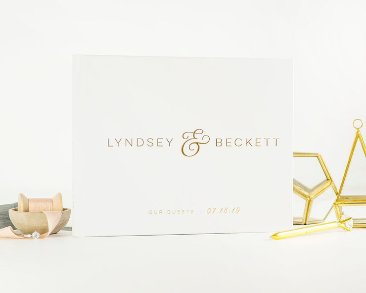 Real Foil Wedding Guest Book #007 by Starboard Press