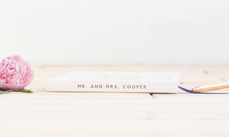 Real Foil Wedding Guest Book #013 by Starboard Press