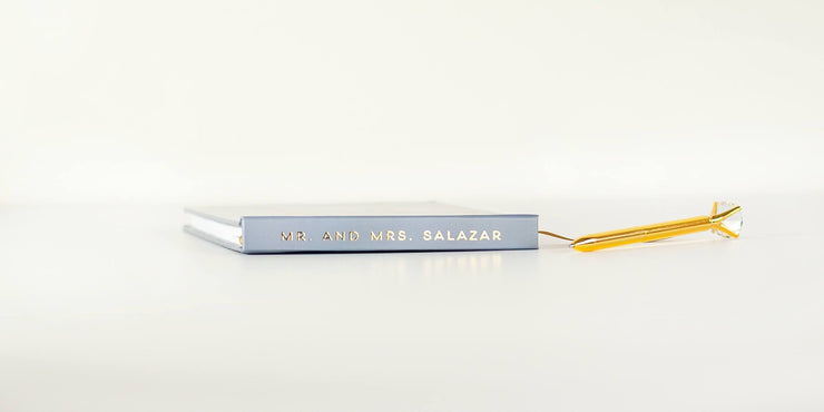 Real Foil Wedding Guest Book #014 by Starboard Press