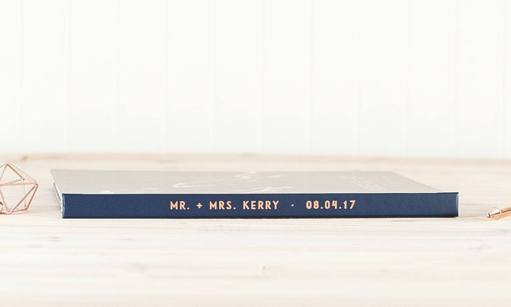 Real Foil Wedding Guest Book #017 by Starboard Press