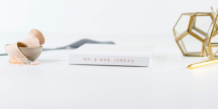 Real Foil Wedding Guest Book #020 by Starboard Press