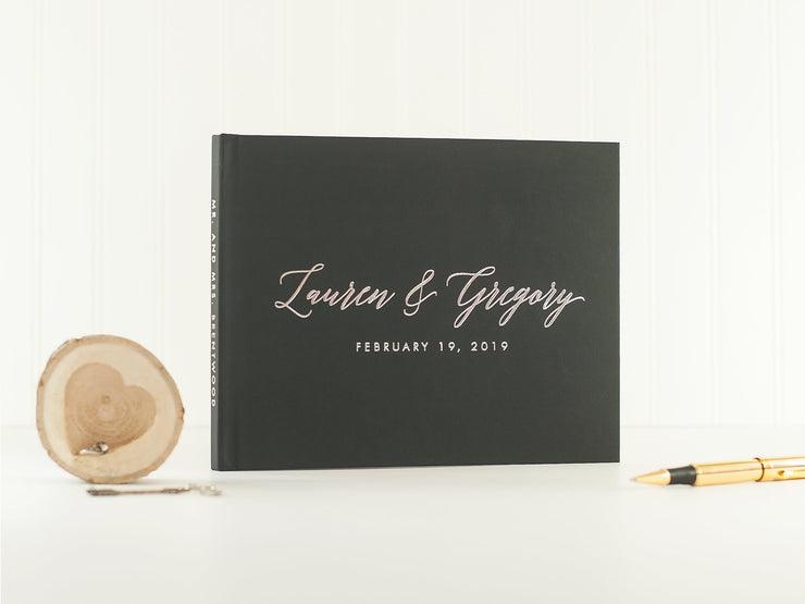 Real Foil Wedding Guest Book #023 by Starboard Press