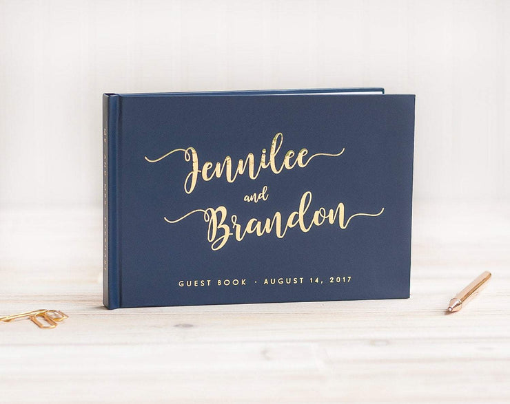 Real Foil Wedding Guest Book #024 by Starboard Press