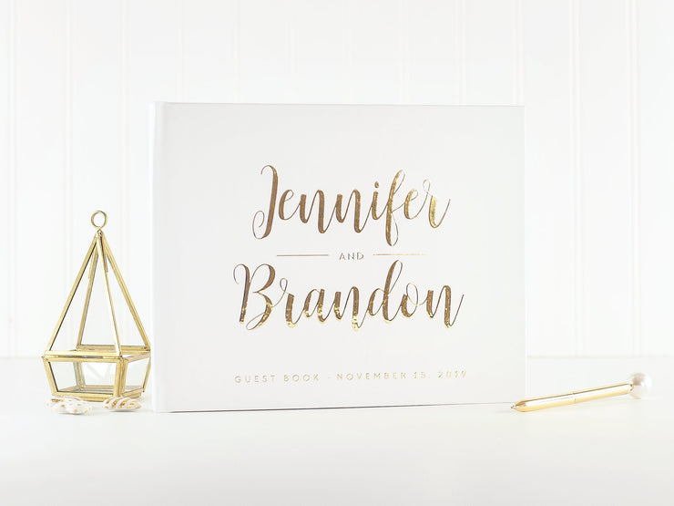 Real Foil Wedding Guest Book #025 by Starboard Press