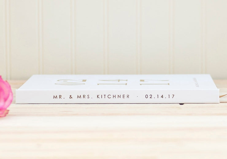 Real Foil Wedding Guest Book #028 by Starboard Press