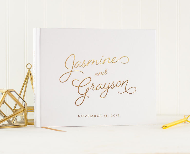 Real Foil Wedding Guest Book #034 by Starboard Press