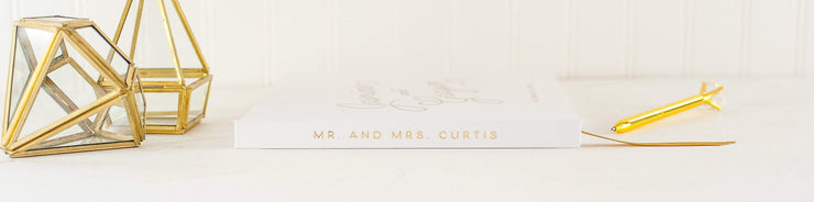 Real Foil Wedding Guest Book #034 by Starboard Press