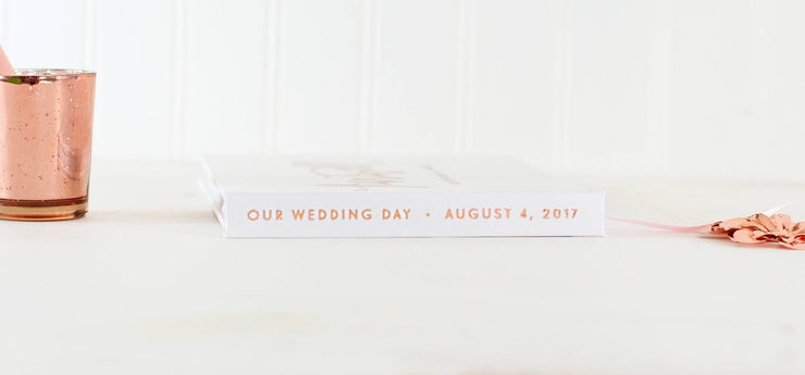 Real Foil Wedding Guest Book #042 by Starboard Press