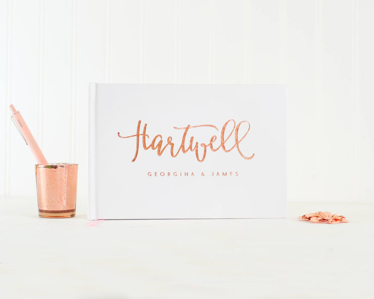 Real Foil Wedding Guest Book #042 by Starboard Press