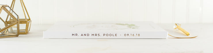 Real Foil Wedding Guest Book #048 by Starboard Press