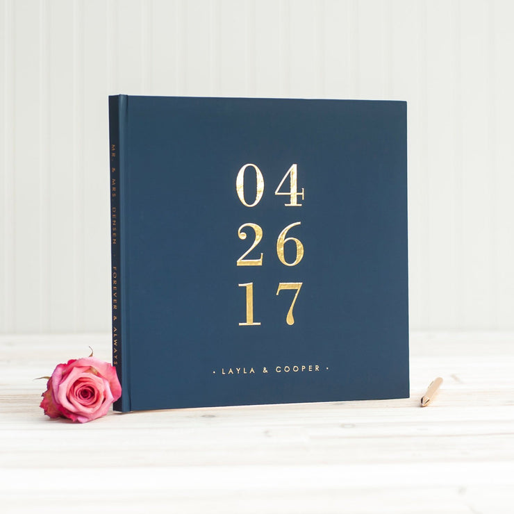Real Foil Wedding Guest Book #051 by Starboard Press