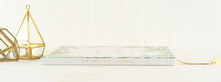 Real Foil Wedding Guest Book #052 by Starboard Press