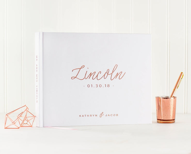 Real Foil Wedding Guest Book #053 by Starboard Press