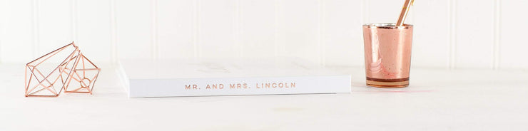 Real Foil Wedding Guest Book #053 by Starboard Press