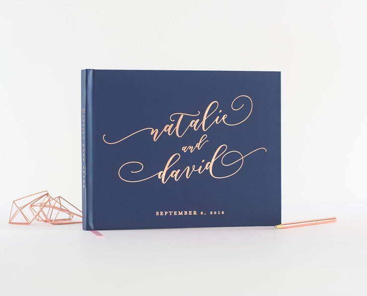 Real Foil Wedding Guest Book #056 by Starboard Press