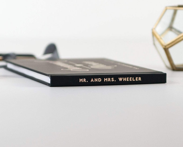 Real Foil Wedding Guest Book #058 by Starboard Press