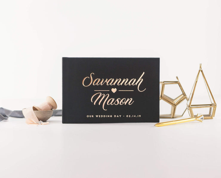 Real Foil Wedding Guest Book #058 by Starboard Press