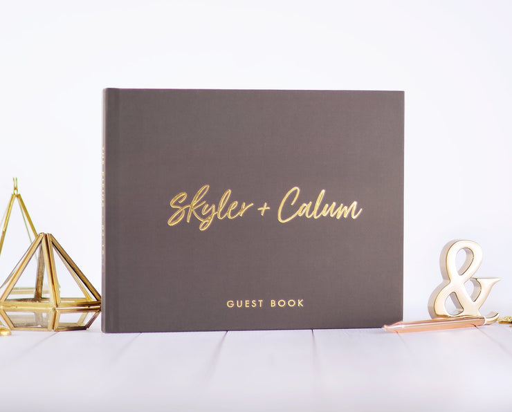 Real Foil Wedding Guest Book #065 by Starboard Press