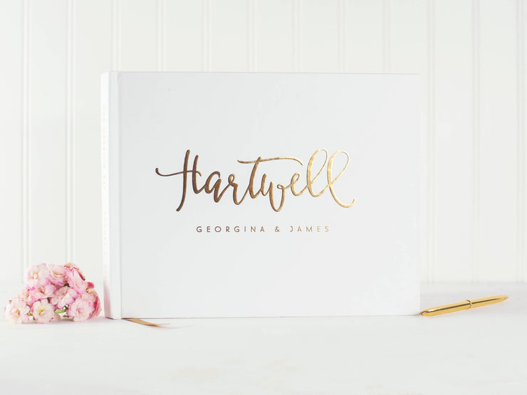 Real Foil Wedding Guest Book #067 by Starboard Press